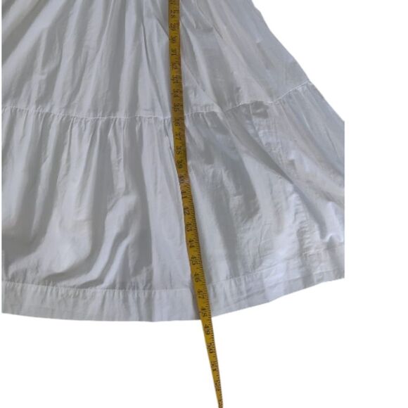 Madewell White Button-Front Maxi Dress Sundress Size 6 - Picture 10 of 12